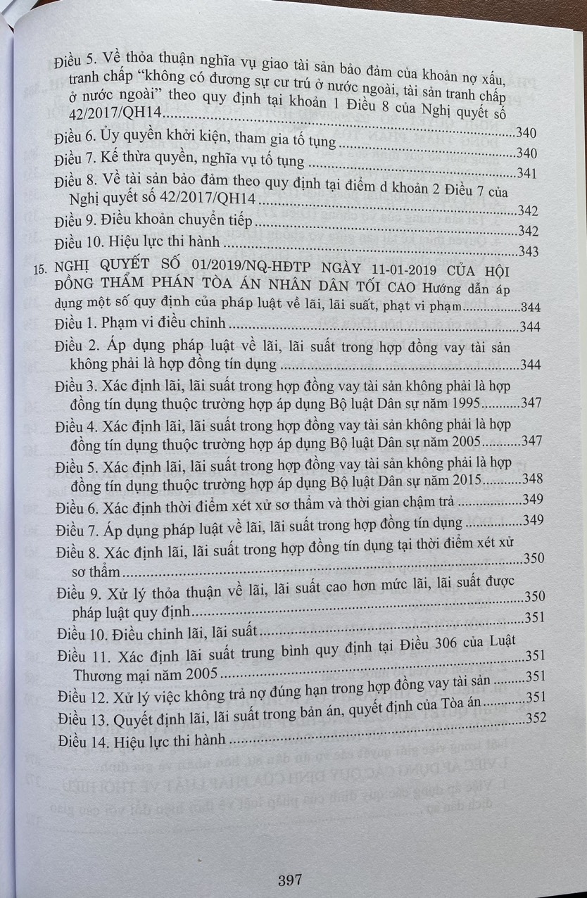 Hệ Thống Các Nghị Quyết Của Hội Đồng Thẩm Phán, Toà Án Nhân Dân Tối Cao Về Hành Chính, Kinh Tế - Thương Mại và Hôn Nhân Gia Đình Từ Năm 2000 Đến 2023