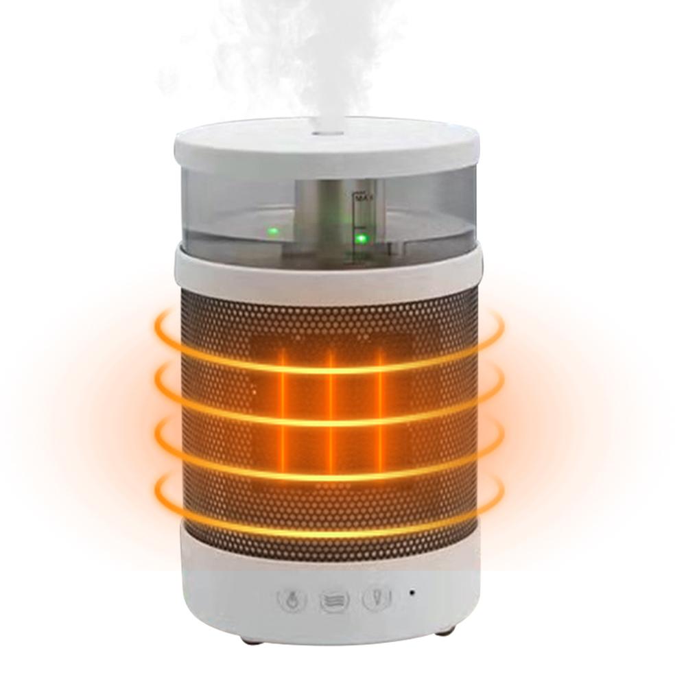 3-in-1 Space Heater & Humidifier Night Light Air Heater Humidifier Ceramic Heating Negative ion Warm Fog Space Heater