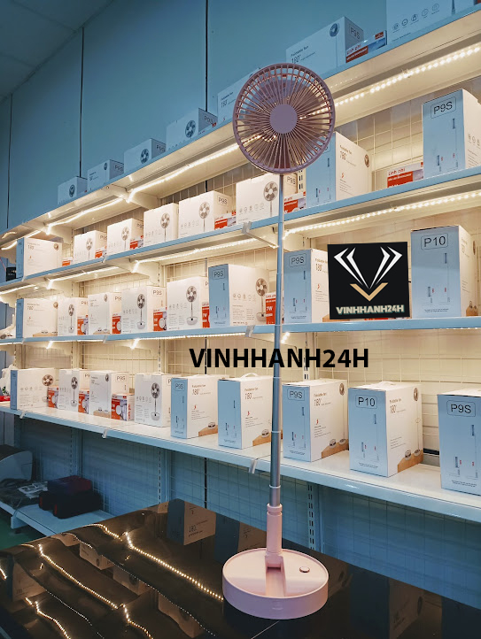 Quạt Tích Điện Gấp Gọn Đa Năng Tiện Ích