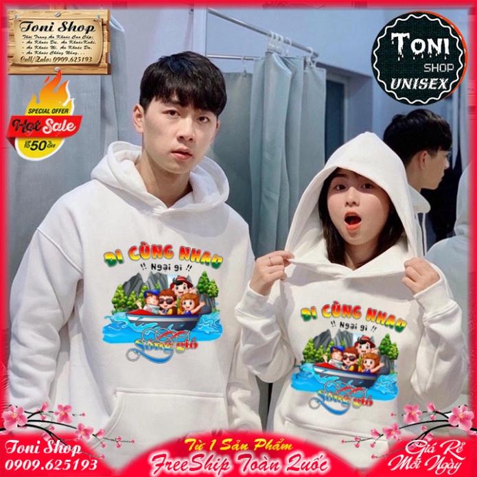 ÁO HOODIE ĐI CÙNG NHAU - In Pet Siêu Bền Siêu Đẹp - Full Size Full Màu