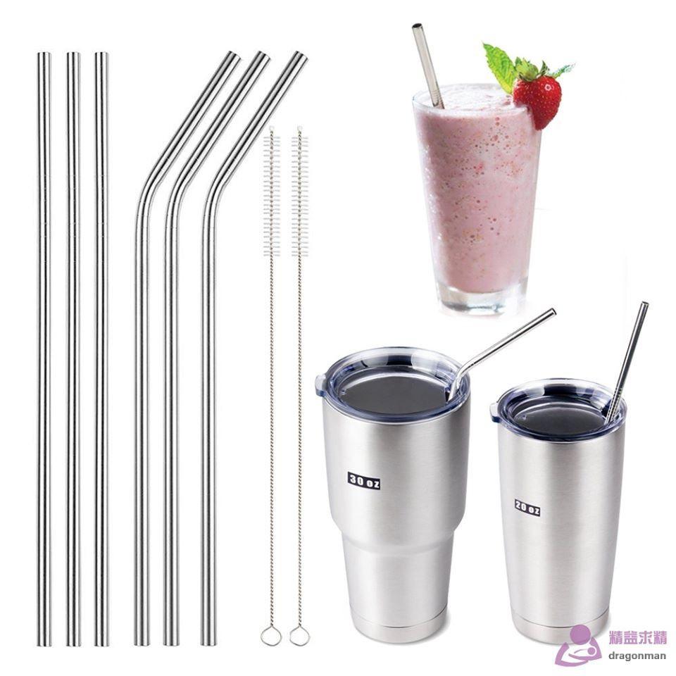 Set Ống Hút Inox 304 Thân Thiện Bảo Vệ Môi Trường Kèm Cọ Rửa Dùng Vĩnh Cửu