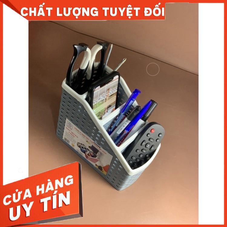 Khay nhựa tiện ích 4 ngăn, để bàn, đựng đồ, khay nhựa 4 ngăn, đựng bút, đồ dùng đa năng