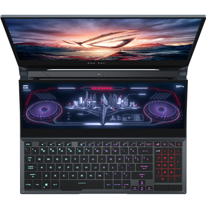 Laptop Asus ROG Zephyrus Duo 15 GX550LWS-HF102T (Core i7-10875H/ 16GB DDR4 3200MHz/ 1TB SSD PCIE G3X4/ RTX 2070 Super 8GB GDDR6 - Max-Q/ 15.6 FHD IPS, 300Hz G-Sync, 3ms/ Win10) - Hàng Chính Hãng