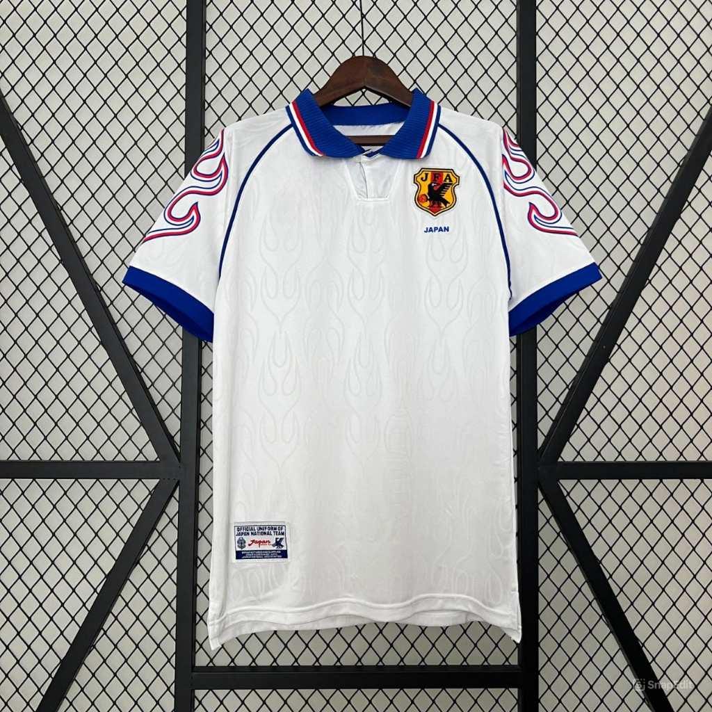Áo Bóng Đá Retro Tuyển Nhật Bản 1998 - Sân Khách bản cao cấp vải Cotton Polyester