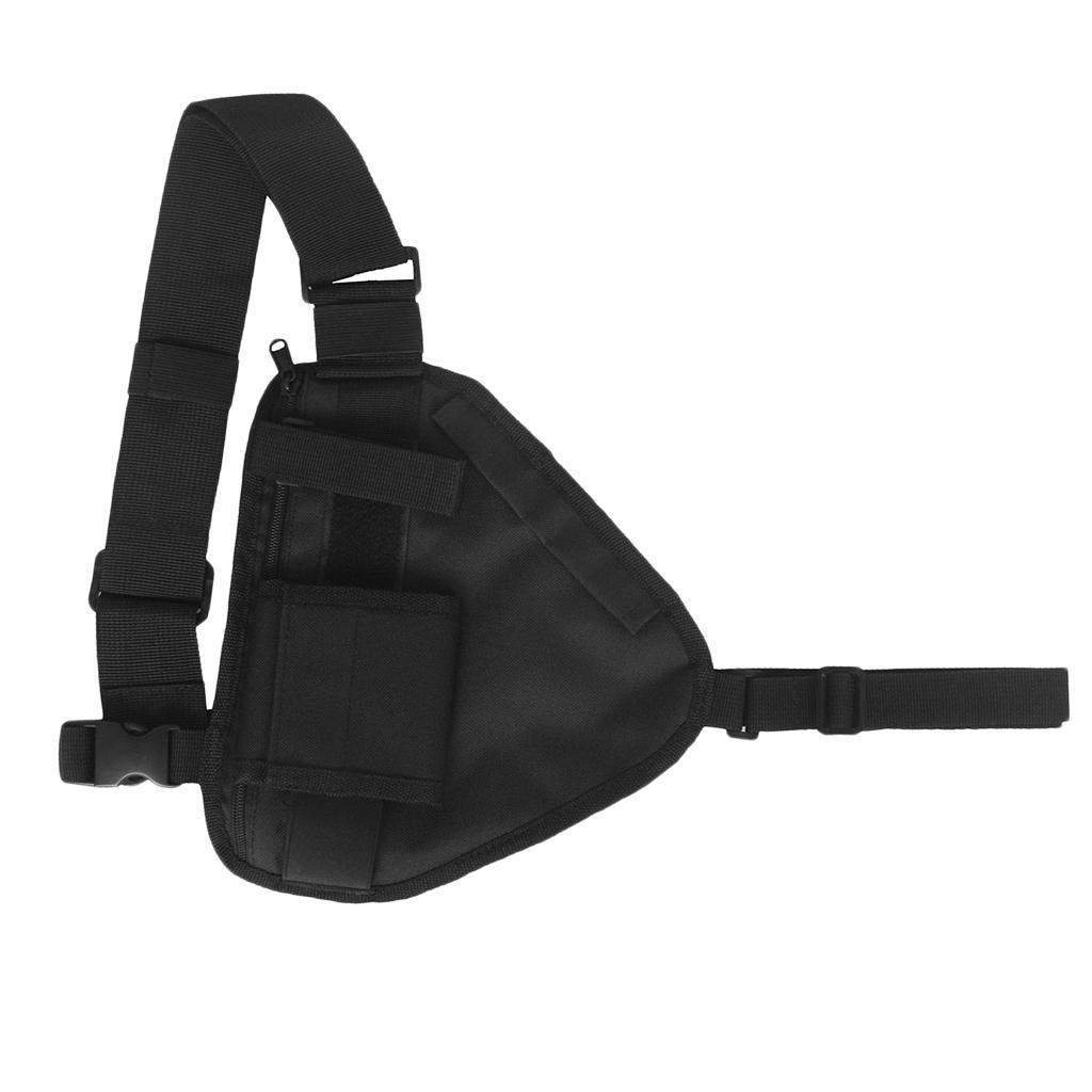 Backpack Shoulder Chest   Bag with Metal Zipper for Camping