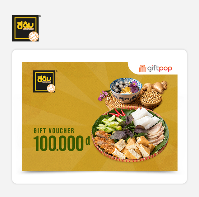 Evoucher Phiếu Quà Tặng Đậu Homemade 100K