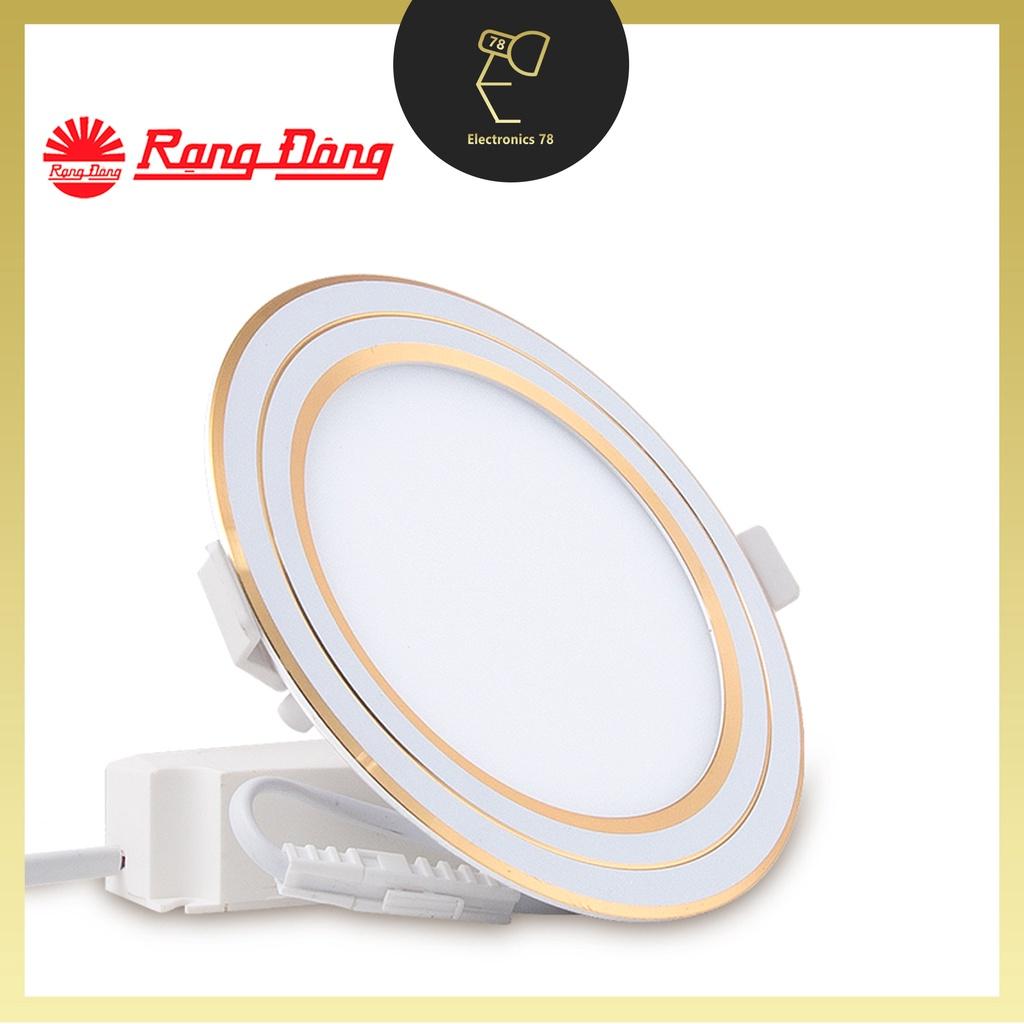 Đèn led Panel âm trần đổi màu 3 chế độ PT05 Rạng Đông [7W/9W/12W - Viền Vàng/Viền Bạc