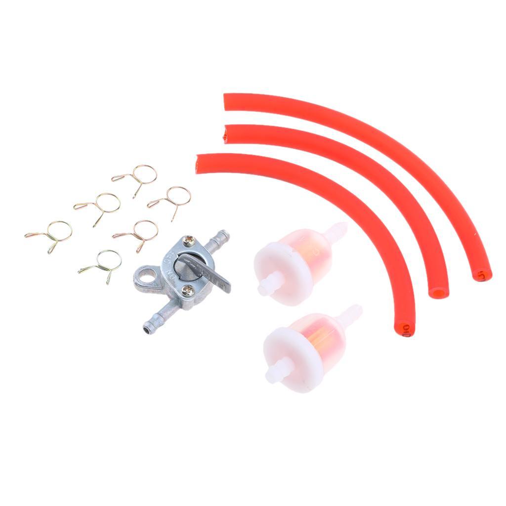 Motorcycle Dirt ATV Fuel Filter Hose Tube Tank Switch Petcock