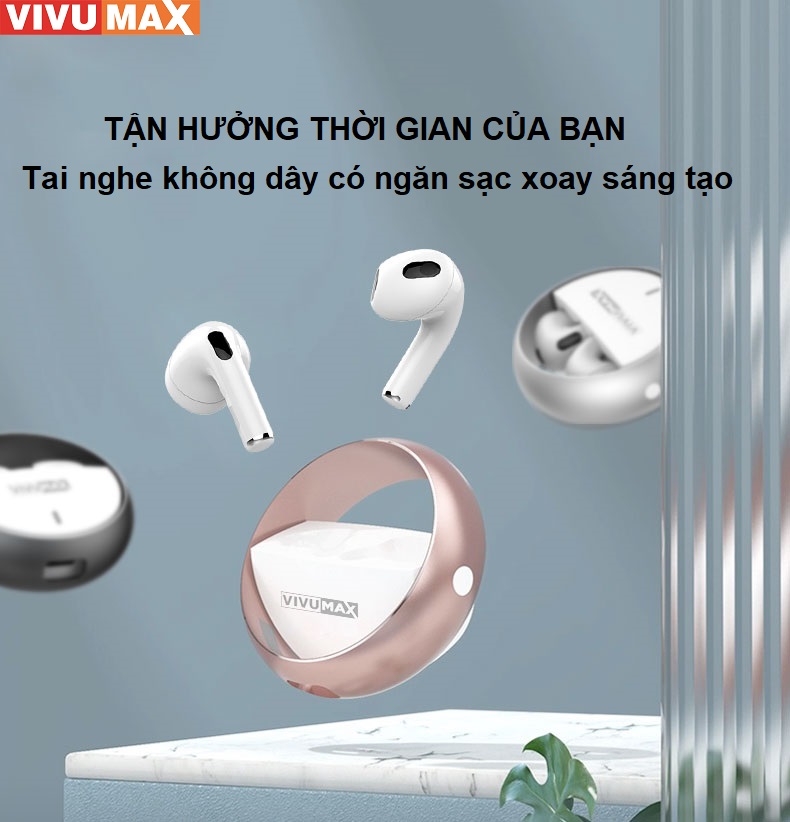 Tai nghe Bluetooth 5.3 cao cấp Vivumax VX5 - Hàng Chính Hãng