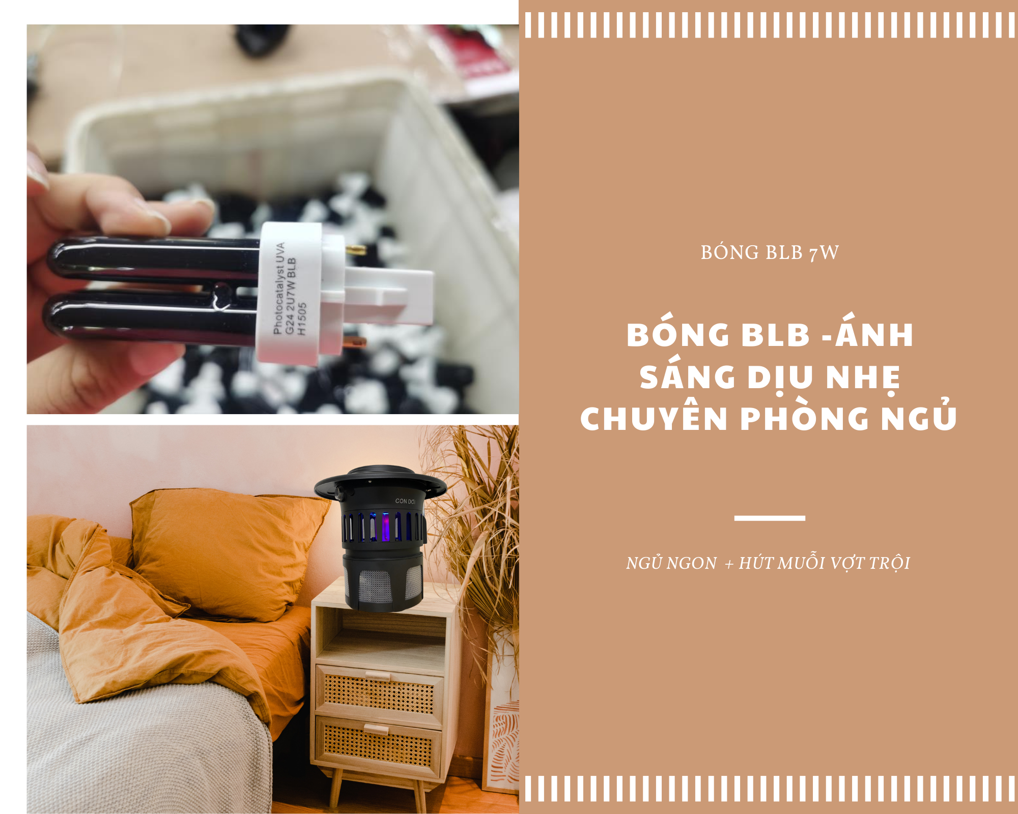 Đèn bắt muỗi con dơi model CN06 loại quạt hút - chống nước