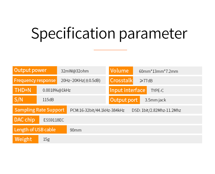 DAC/AMP Type C to 3.5mm xDuoo Link
