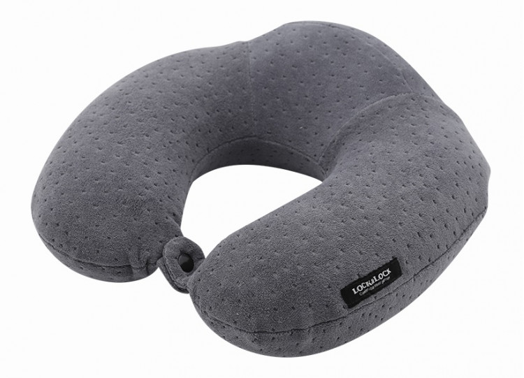 Gối kê cổ Lock&Lock Memory Foam Velvet LTZ852GRY