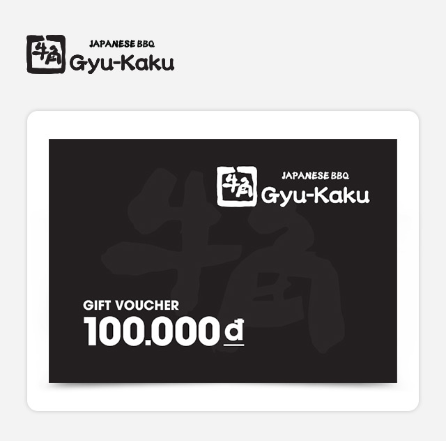 Giftpop - Phiếu Quà Tặng Gyu-Kaku 100K