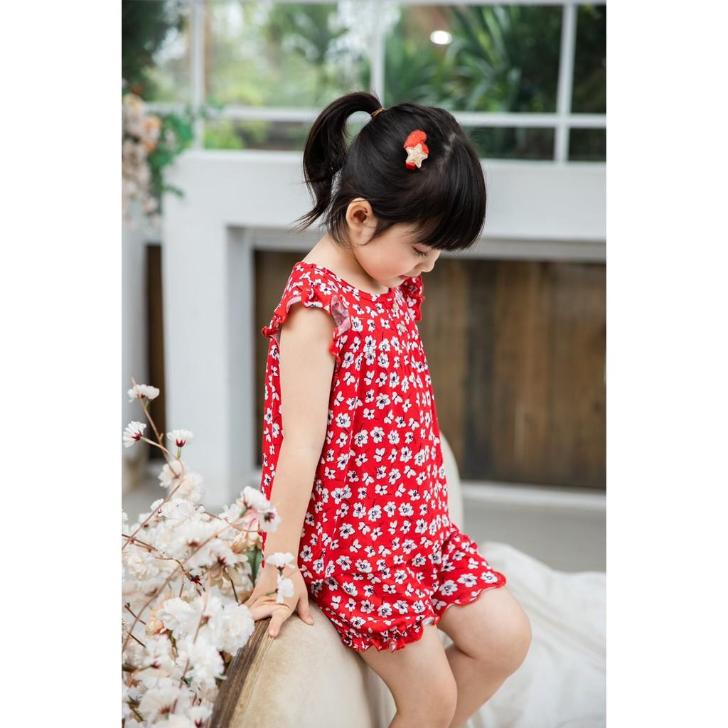 Bộ thun cotton 4 chiều mặc nhà cực xinh cho Bé gái