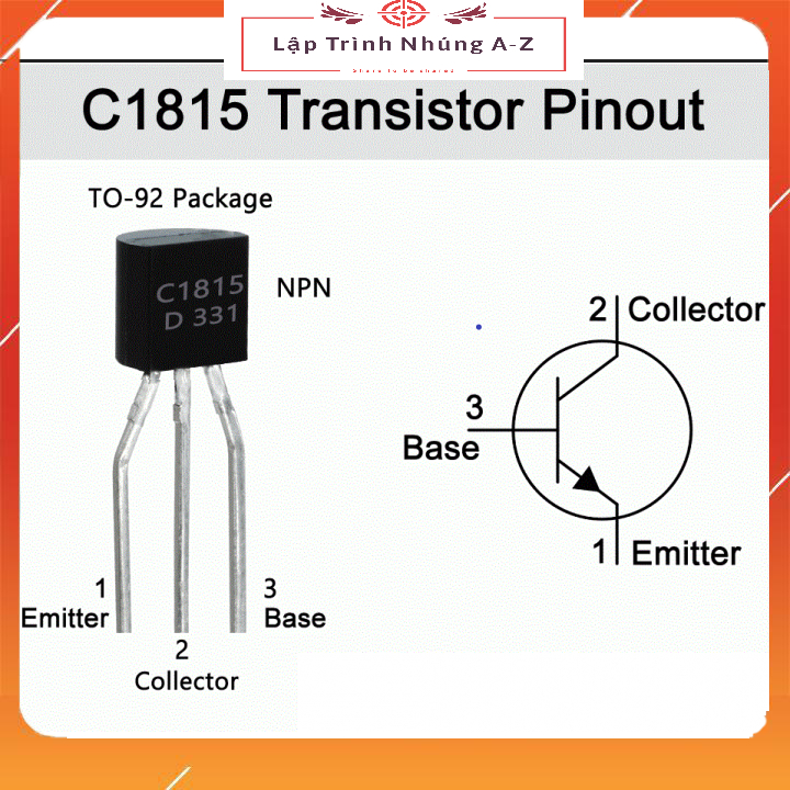 [Lập Trình Nhúng A-Z][84] Gói 10 Con C1815 NPN 60V 0.15A 0.4W 8MHZ TO-92