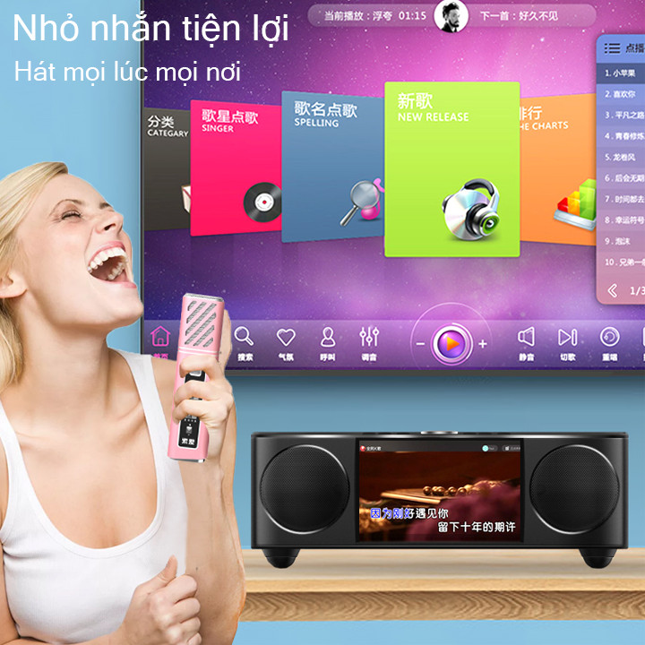 Loa karaoke không dây - Loa karaoke mini - Loa bluetooth - Loa nghe nhạc