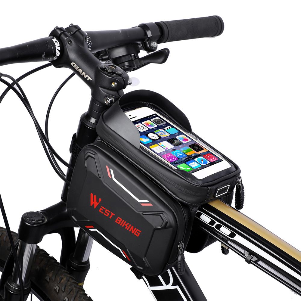 Túi xe đạp Khung trước Chất lượng cao WEST BIKING với thiết kế Màn hình chống thấm nước