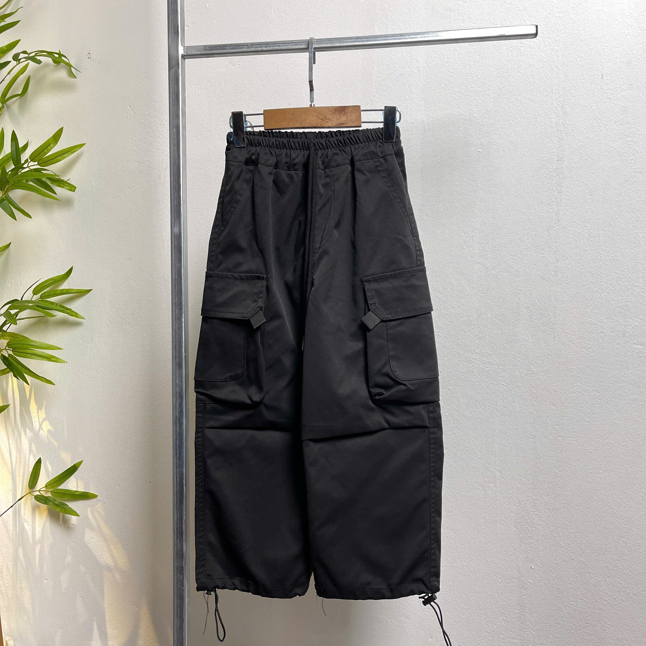 Quần kaki bé gái ống suông 5-10 tuổi túi hộp gập ống dáng thể thao hàng Quản Châu cao cấp