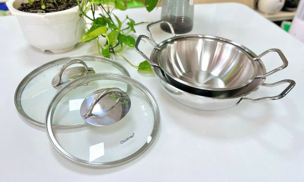 [Hàng chính hãng] Nồi hải sản Chockmen sâu lòng có nắp (CKM91 - 20cm)