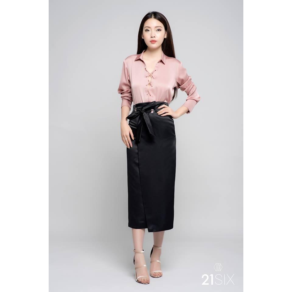 Chân Váy Tafta Đục 1 ôzê to 21SIX - CV00140