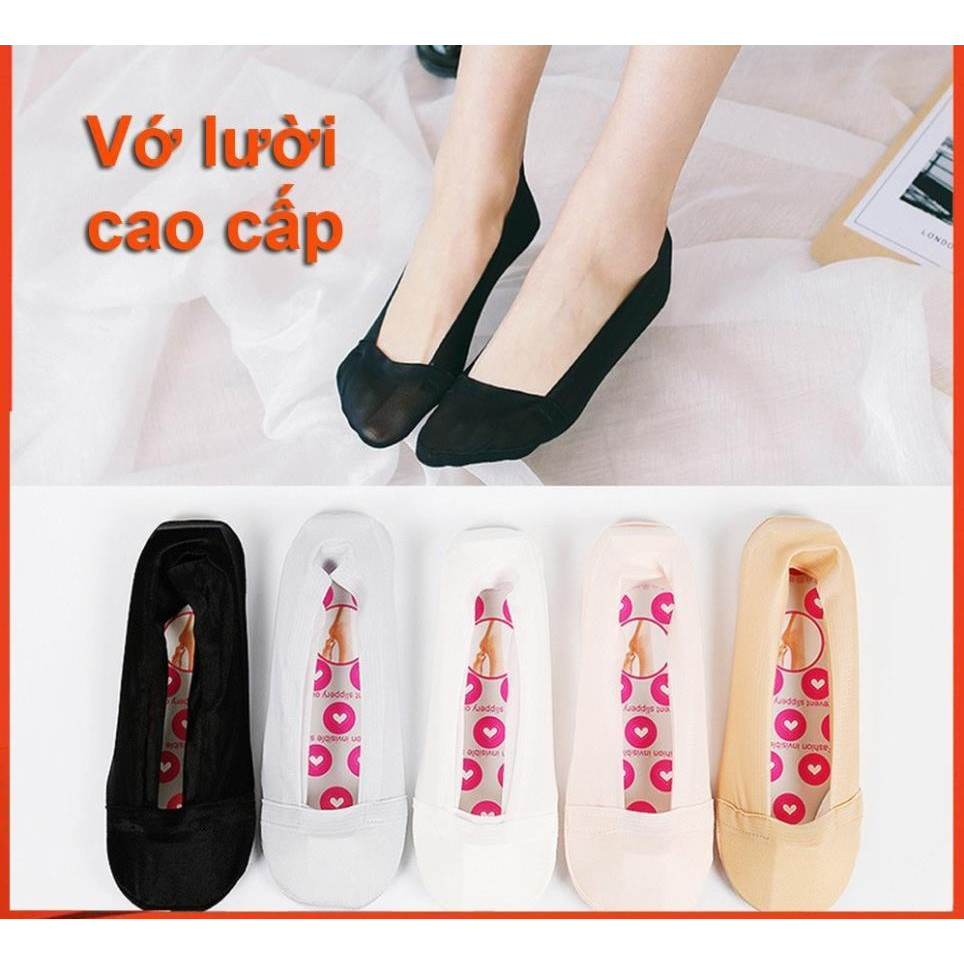 Vớ lười Nữ Cotton Trơn Cổ Ngắn Hàn Quốc - Tất Vớ Cổ Thấp Unisex Thấm Hút Mồ Hôi Cực Tốt