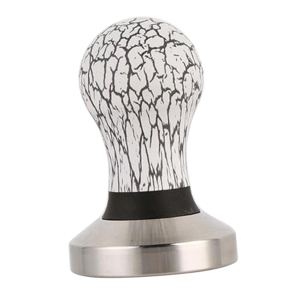 Stainless Steel Coffee Tamper Machine Espresso Press Flat Base 58mm Dia.