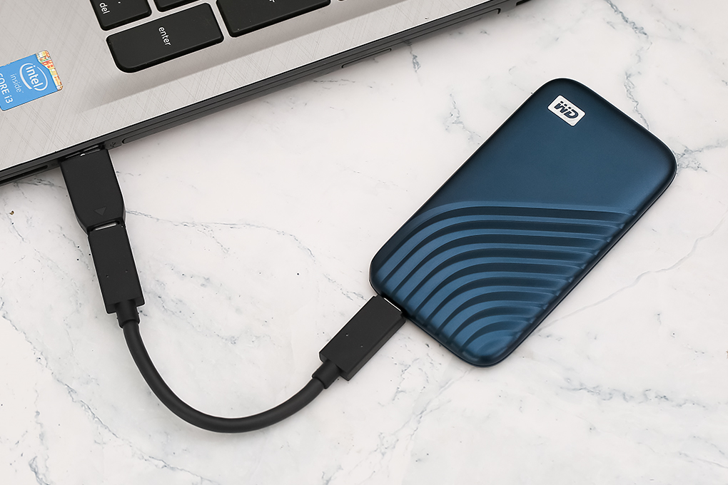 Ổ cứng SSD 1TB WD My Passport BAGF0010 - Hàng chính hãng - Xanh Dương