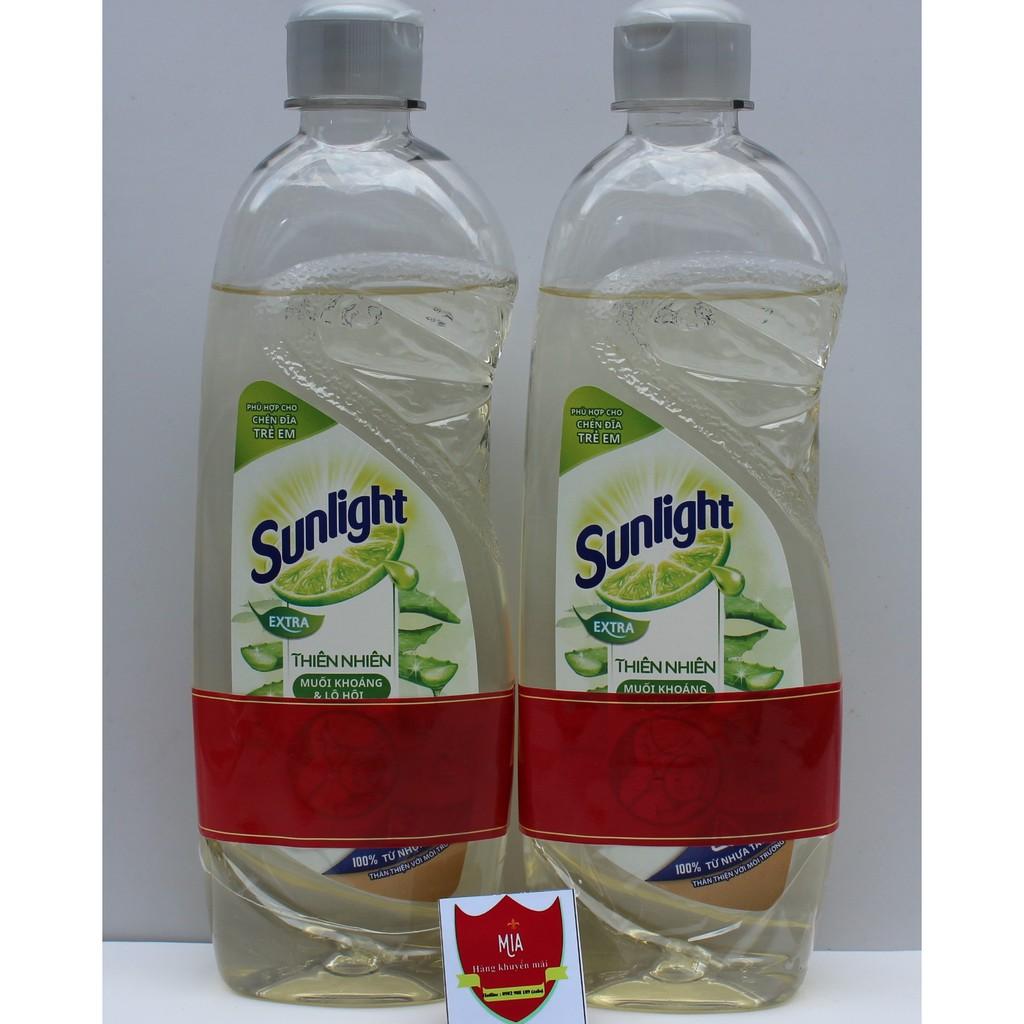 Nước rửa Chén Sunlight Muối Khoáng Lô Hội 370g (Màu Trắng)