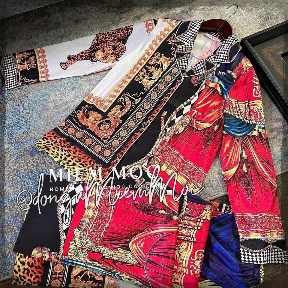 Bộ Lụa Pijama Latin Cao Cấp Áo Dài Quần Dài Hàng Thiết Kế Chuẩn Siêu Rẻ Mềm Mịn