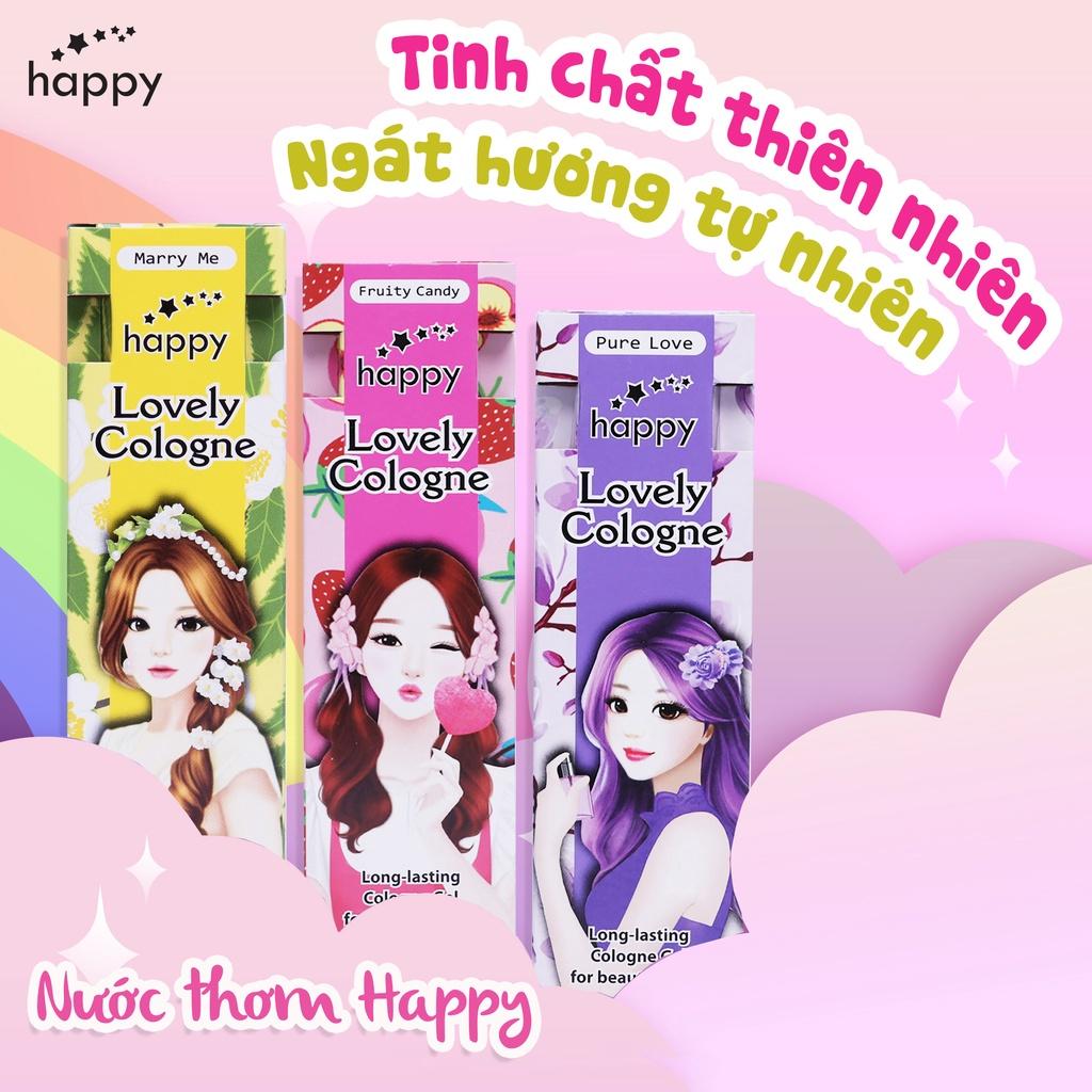 COMBO 3 NƯỚC THƠM HAPPY Khử Mùi Dành Cho Phái Nữ (Hàng Nhập THÁI)