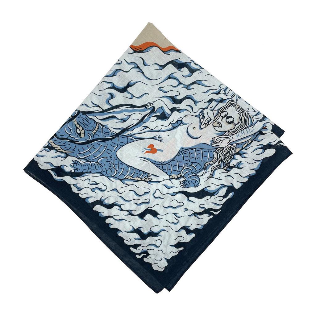 Độc-Lạ Khăn Bandana Retro họa tiết Samsara - Vòng luân hồi