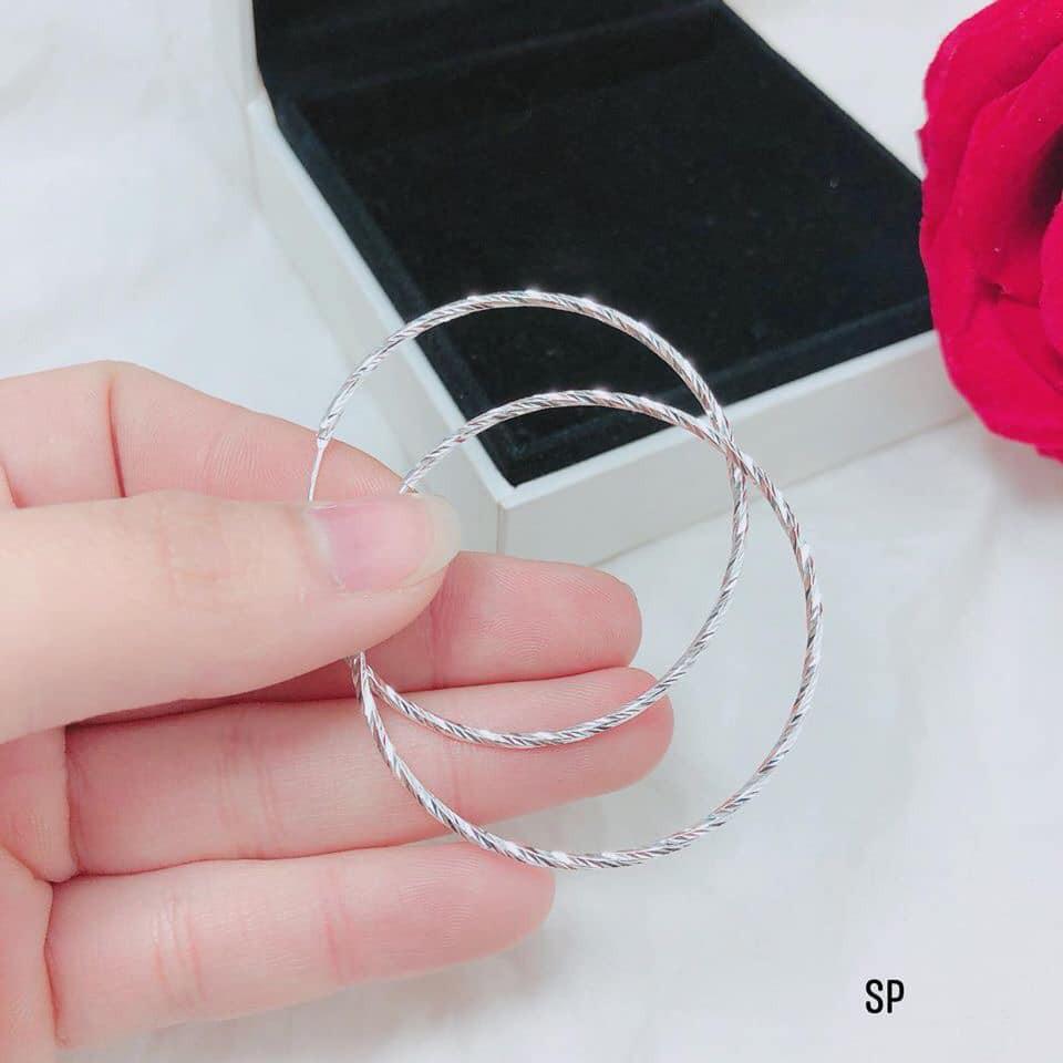 BÔNG TAI - VÒNG TÀU BẠC TA ĐƯỜNG KÍNH 5CM -