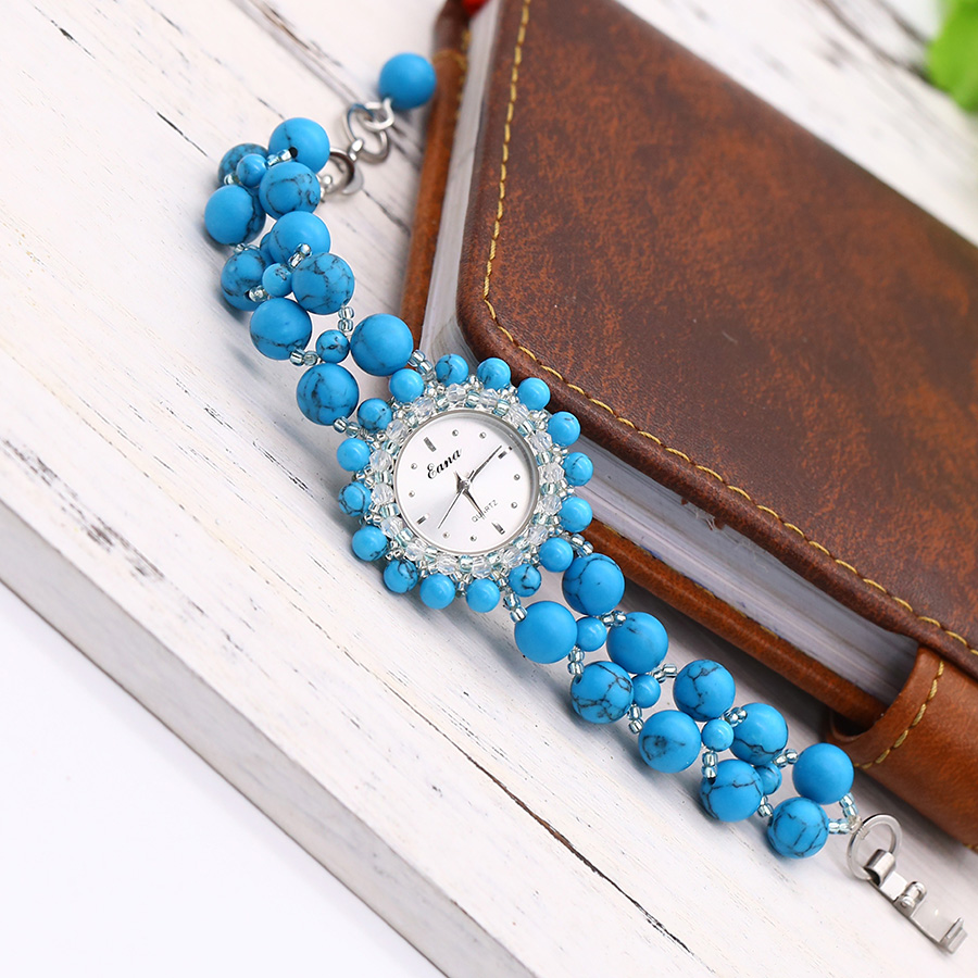 Đồng Hồ Nữ Đá Ngọc Lam DHN18 Bảo Ngọc Jewelry