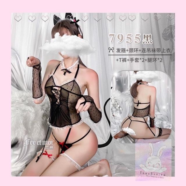 Set cosplay mèo đáng yêu bên chàng, cực SEXY