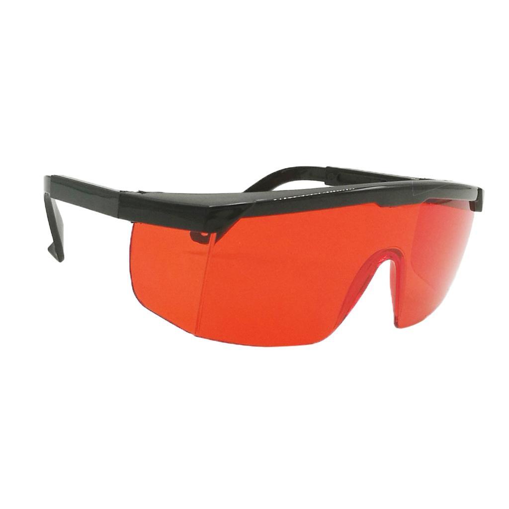 2x Work Anti-fog Clear Protective Safety Goggles Blue Light Blocking Glasses, Red, 15cm x 6.5cm / 5.9 x 2.56 Inch