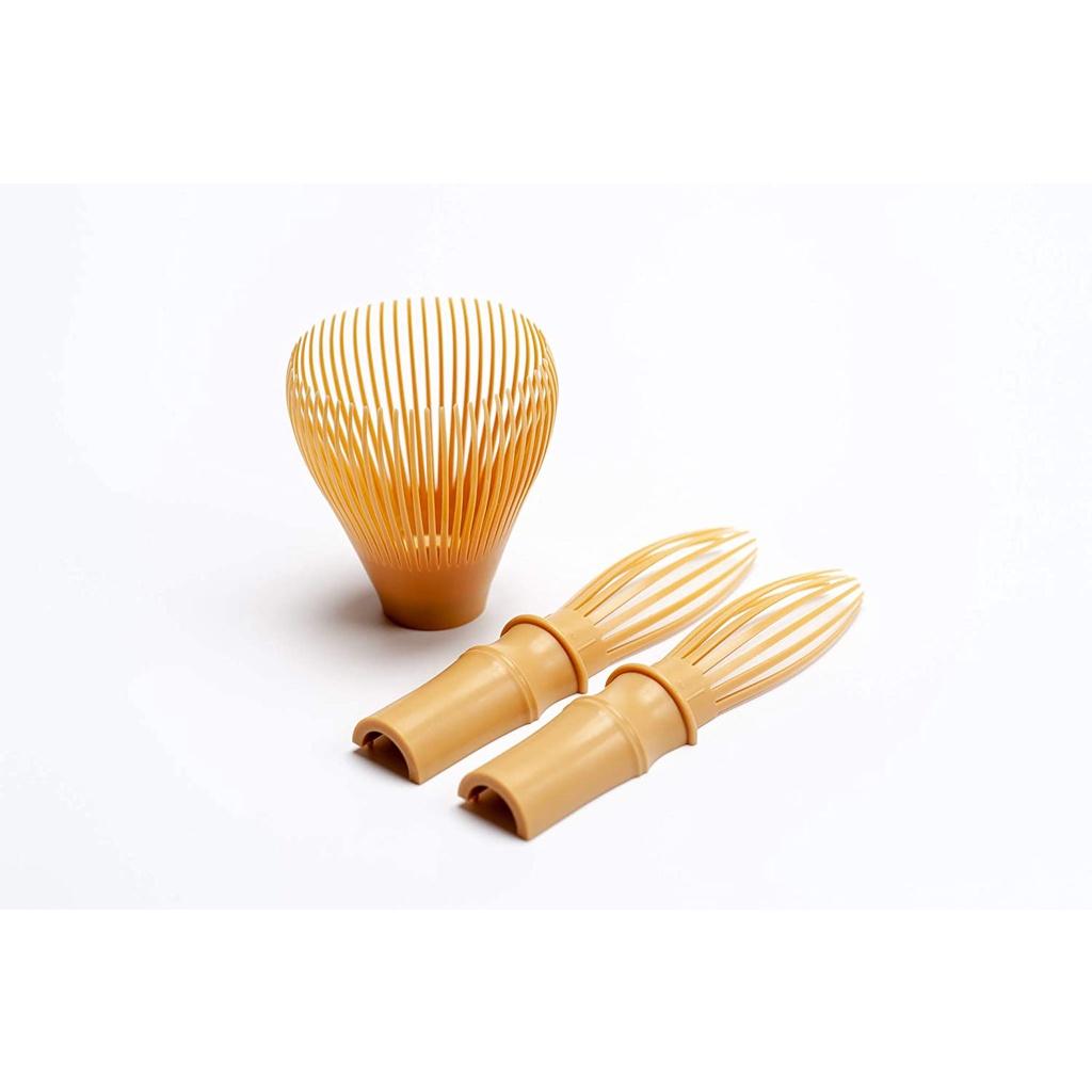 Set Chổi nhựa cao cấp Chasen Resin để pha matcha - Gồm cả đế giữ chổi Naoshi