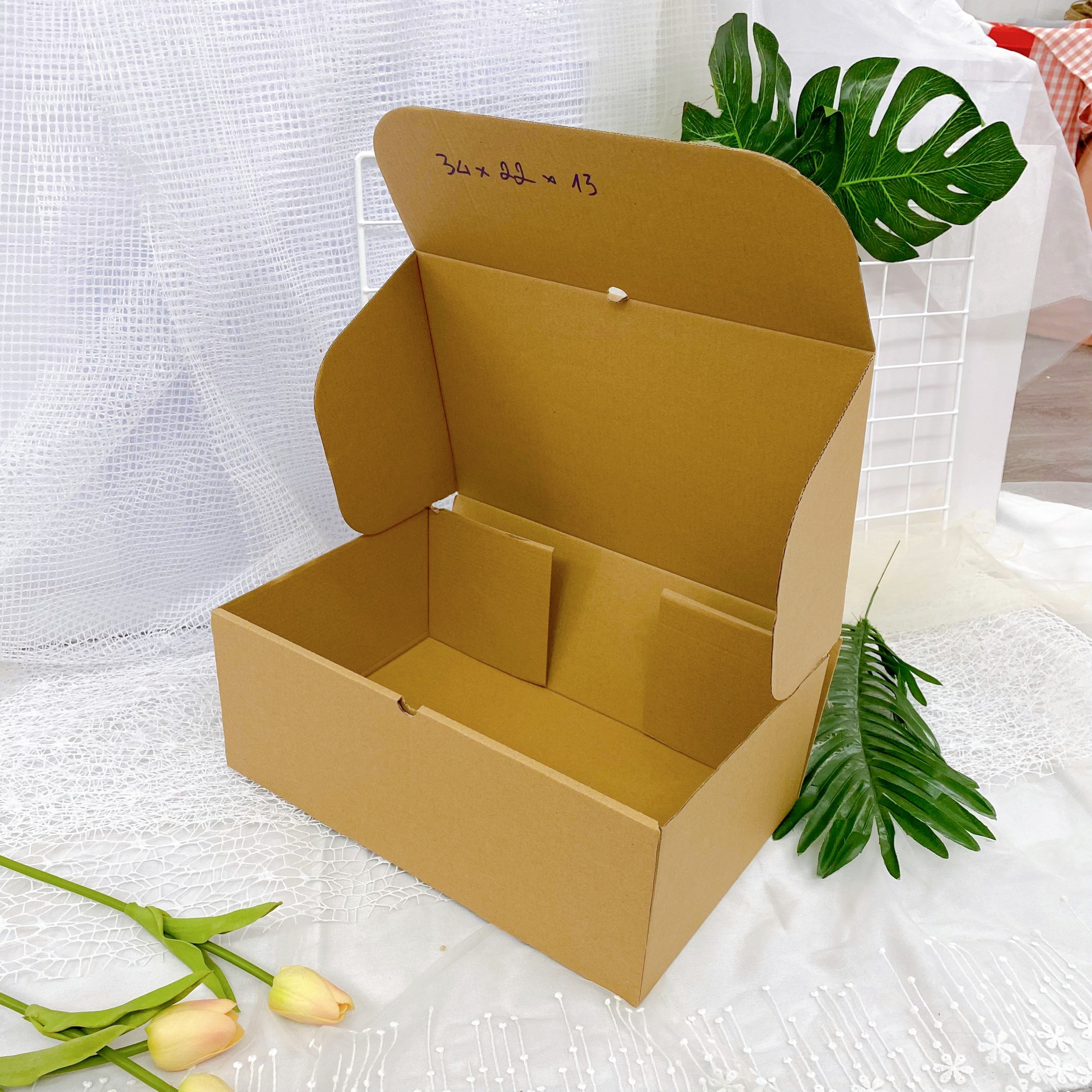 [Giá sỉ] Hộp carton nâu nắp gài, hộp carton đóng hàng, đựng quần áo, giày dép, phụ kiện đủ size