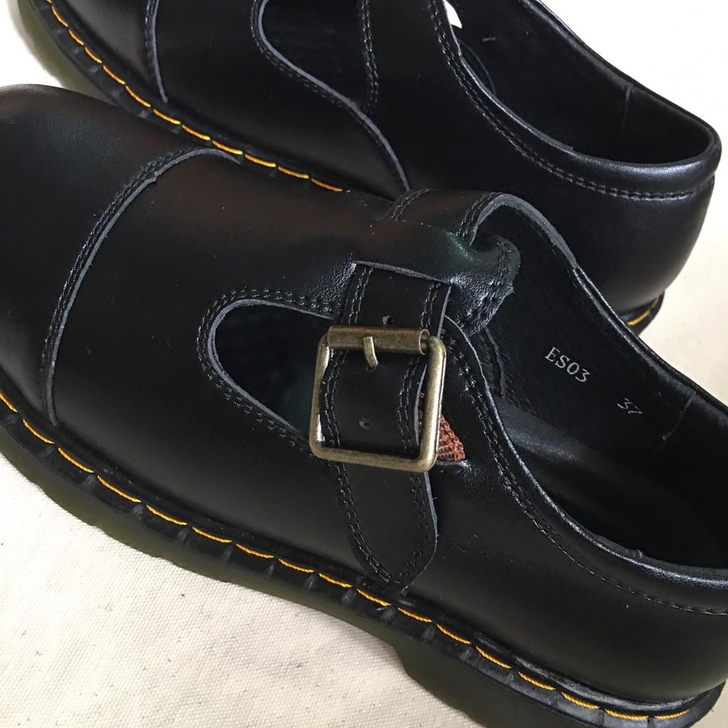 Giày loafer quai ngang da thật Shamong vintage made in Vietnam bảo hành 1 năm mã S03