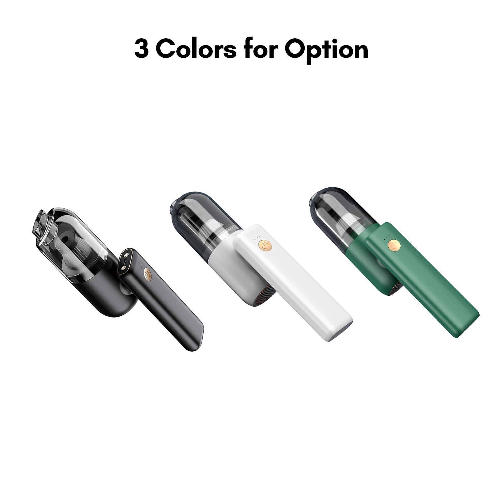 Handheld Cordless Vacuum Cleaner Portable Foldable Rotatable Vacuum Cleaner with Dual Lights for Home Office Car Pets