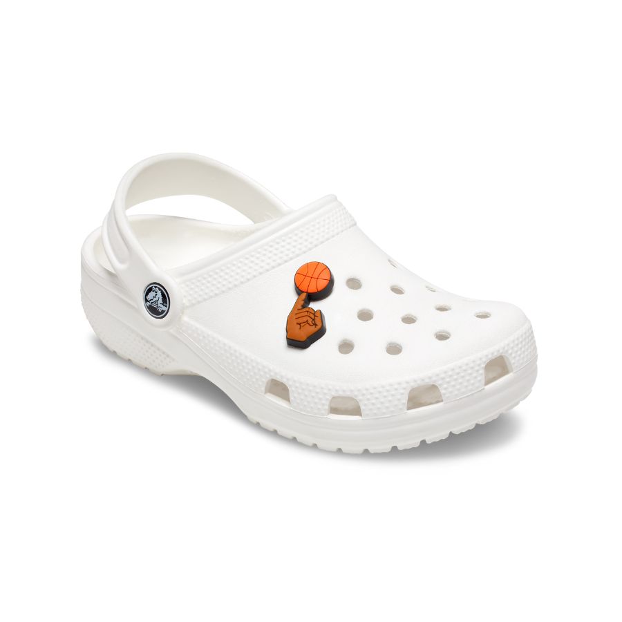 Sticker nhựa jibbitz unisex Crocs Basketball On Finger