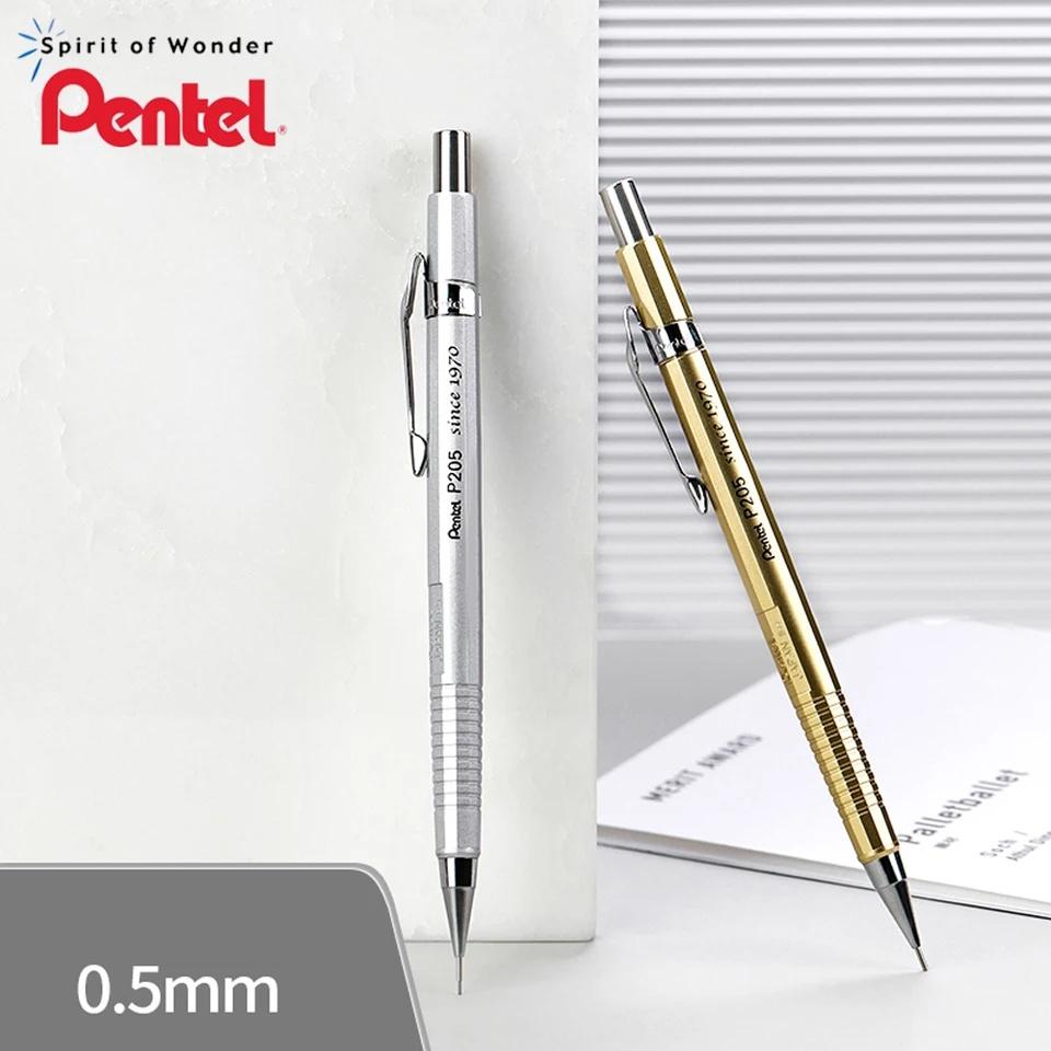 Bút Chì Kim Pentel P205 Ngòi 0.5mm | Đầu Bút Bằng Inox Chống Gỉ | Ruột Chì Tự Xoay Cho Nét Chì Luôn Đều Nhau