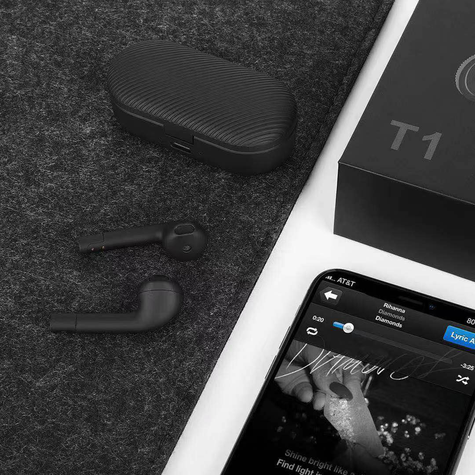 Tai Nghe Không Dây T1 BT5.0 Điều Khiển Cảm Ứng Âm Thanh HiFi Sạc Nhanh