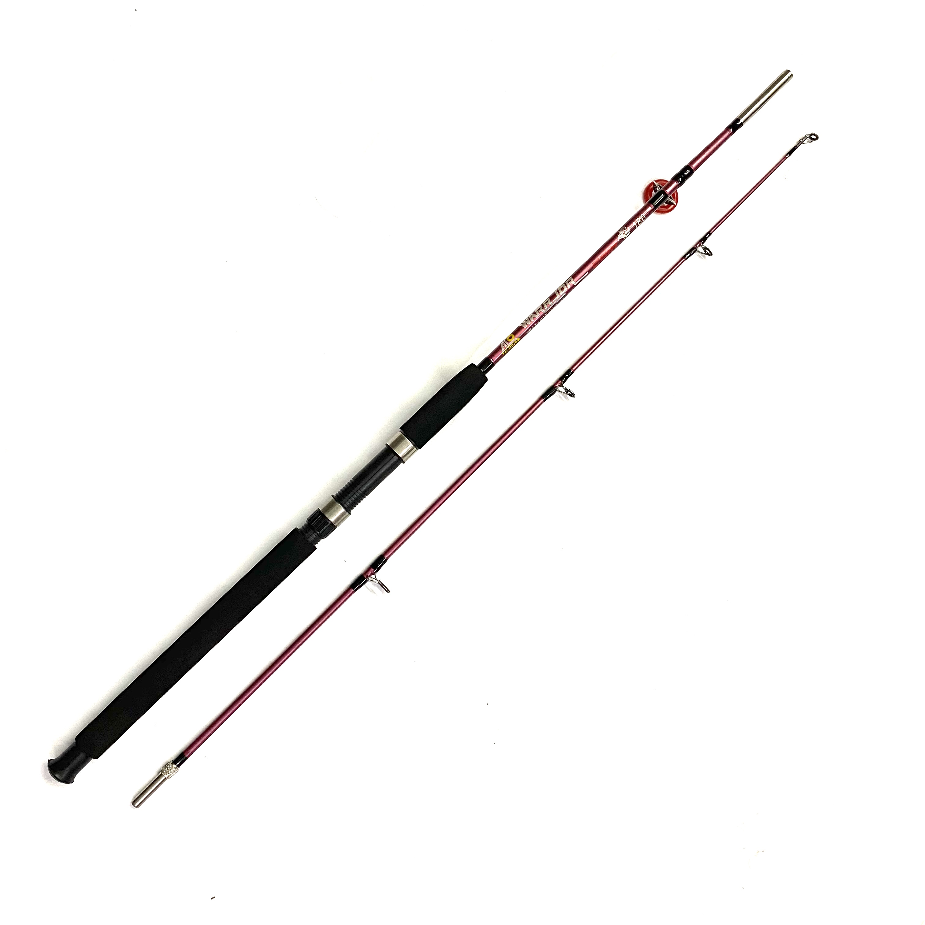 Cần câu cá Alofishing warrion đặc ruột kết nối vặn ốc siêu tải cá