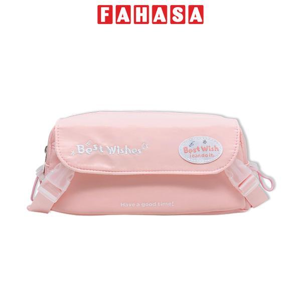 Bóp Viết Vải Best Wishes - Yescholar 9233 - Màu Hồng