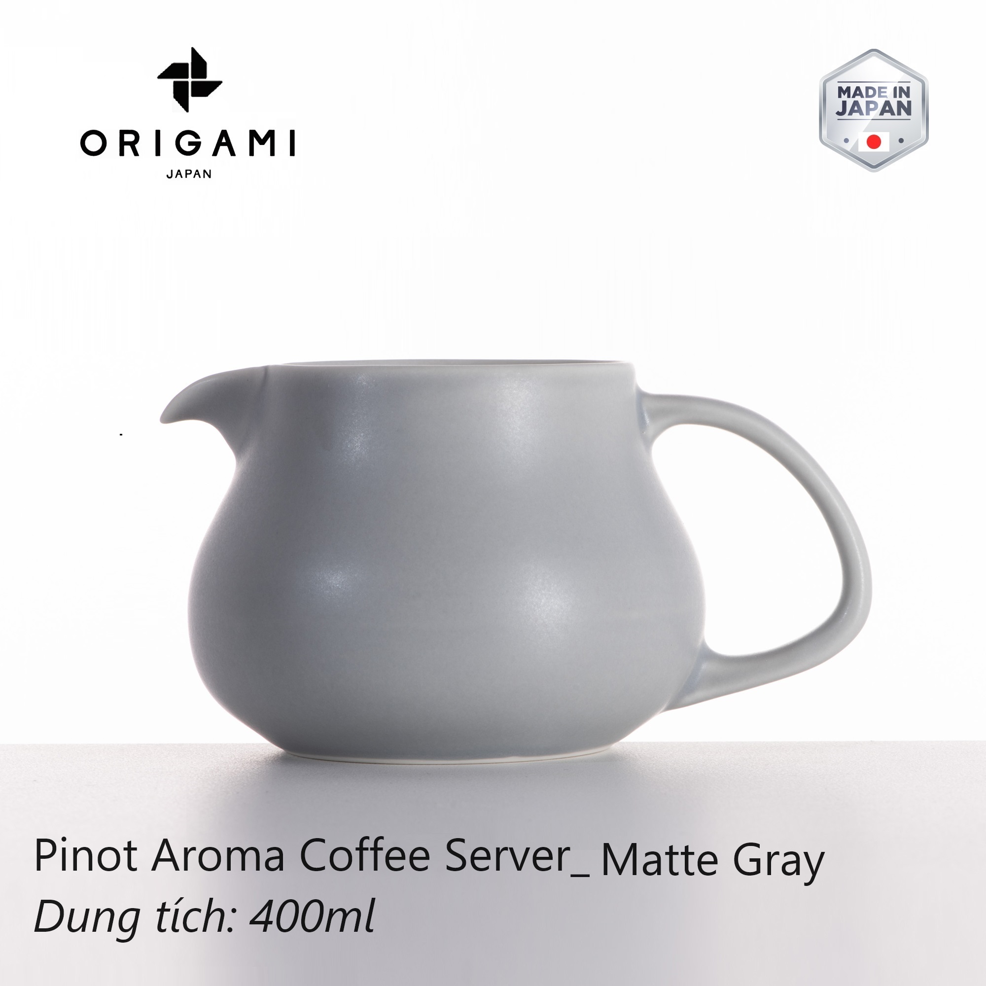 Bình sứ pha cà phê Origami Pinot Aroma Coffee Server 400ml