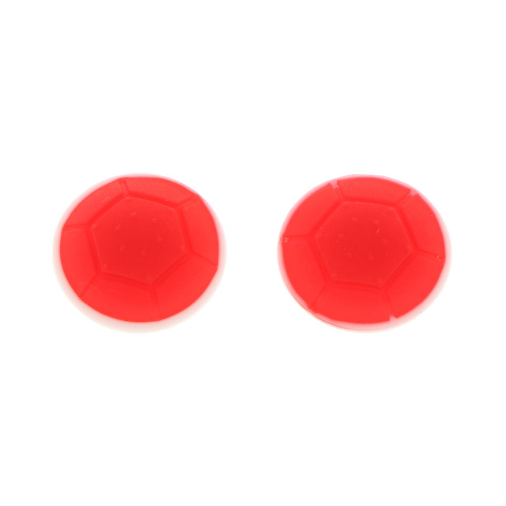 Pair Silicone Joystick Thumb Stick Grips Caps  for PS4 PS3 Xbox 360 Red