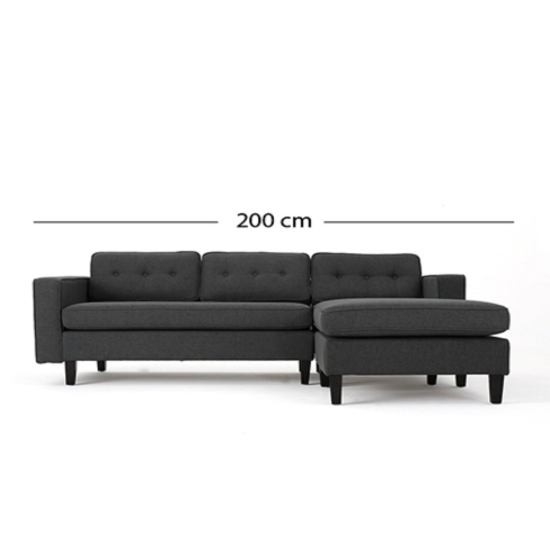 Ghế Sofa Góc L Corner Jona Brown Grey SFG18