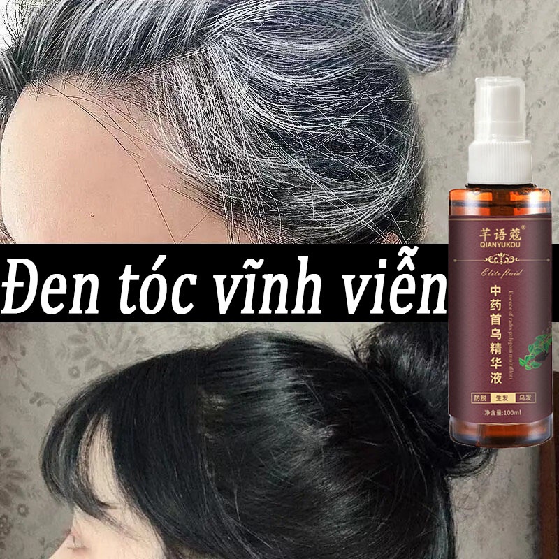 Chai xịt làm đen tóc thảo dược hiệu quả vĩnh viễn dung tích 100ml cho cả nam và nữ