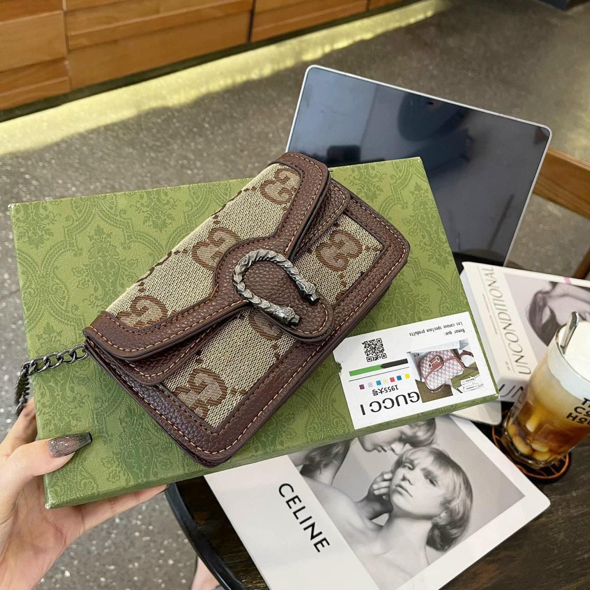 Túi xách Túi đeo vai nữ khóa đầu rồng size 18 cm cực xinh_Túi đẹp MQ189