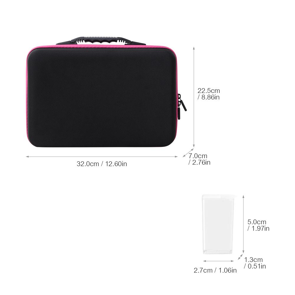 Hộp lưu trữ 80 khe kim cương thêu tranh chống va đập, chống rơi có ngăn kéo